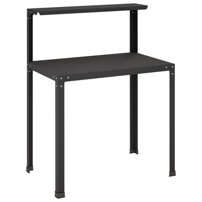 Planttafel 60 x 50 x 104 cm Gepoedercoat staal Zwart