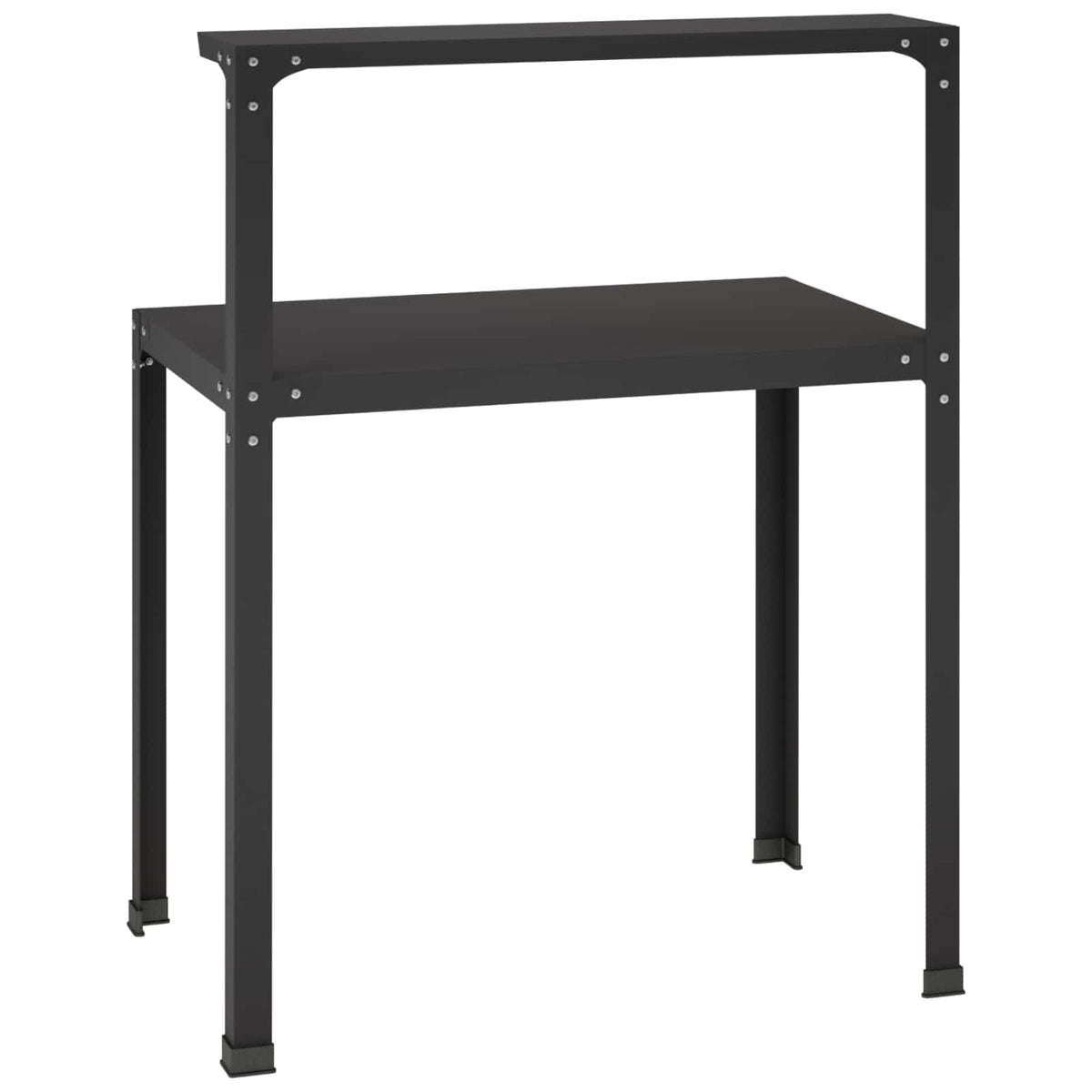 Planttafel 60 x 50 x 104 cm Gepoedercoat staal Zwart