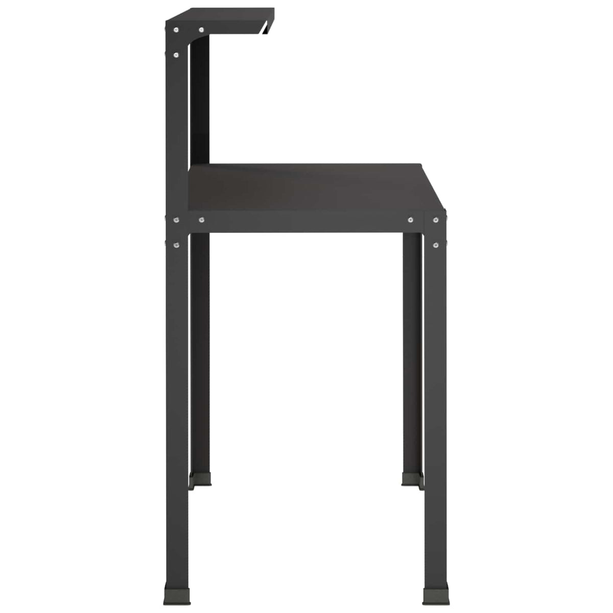 Planttafel 60 x 50 x 104 cm Gepoedercoat staal Zwart
