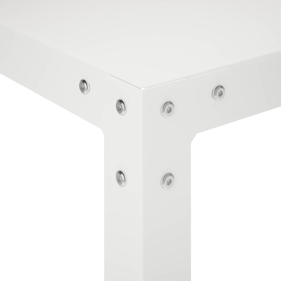 Planttafel 60 x 50 x 104 cm Gepoedercoat staal Wit