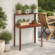 Planttafel 60x50x104 cm staal roestkleurig