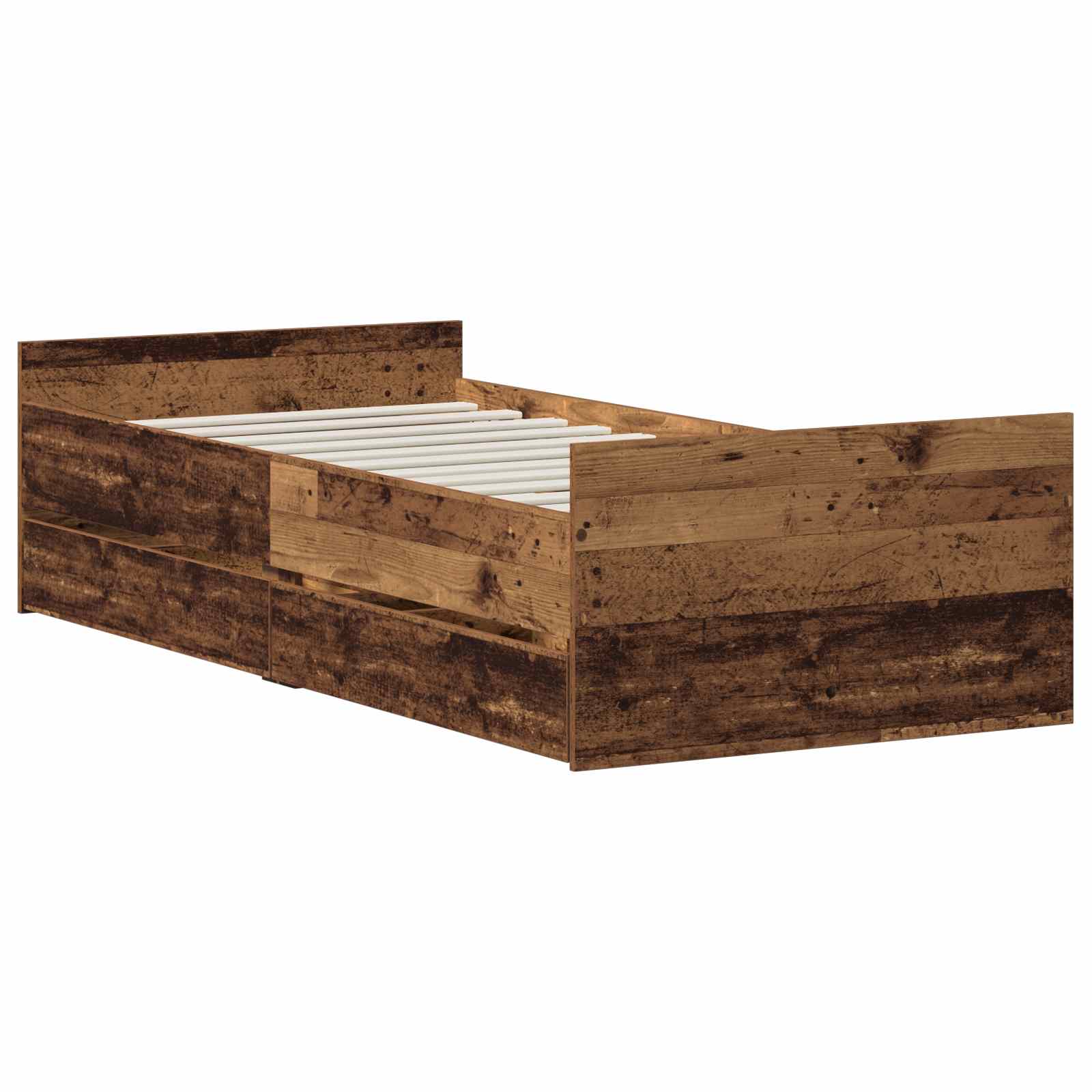 Bedframe Oud hout 100 x 200 cm Bewerkt hout