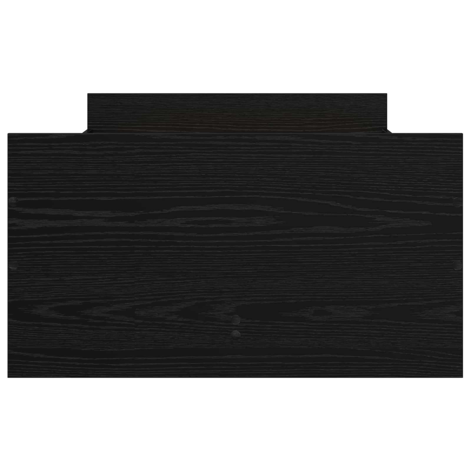 Bedframe Zwart eiken 100 x 200 cm Bewerkt hout