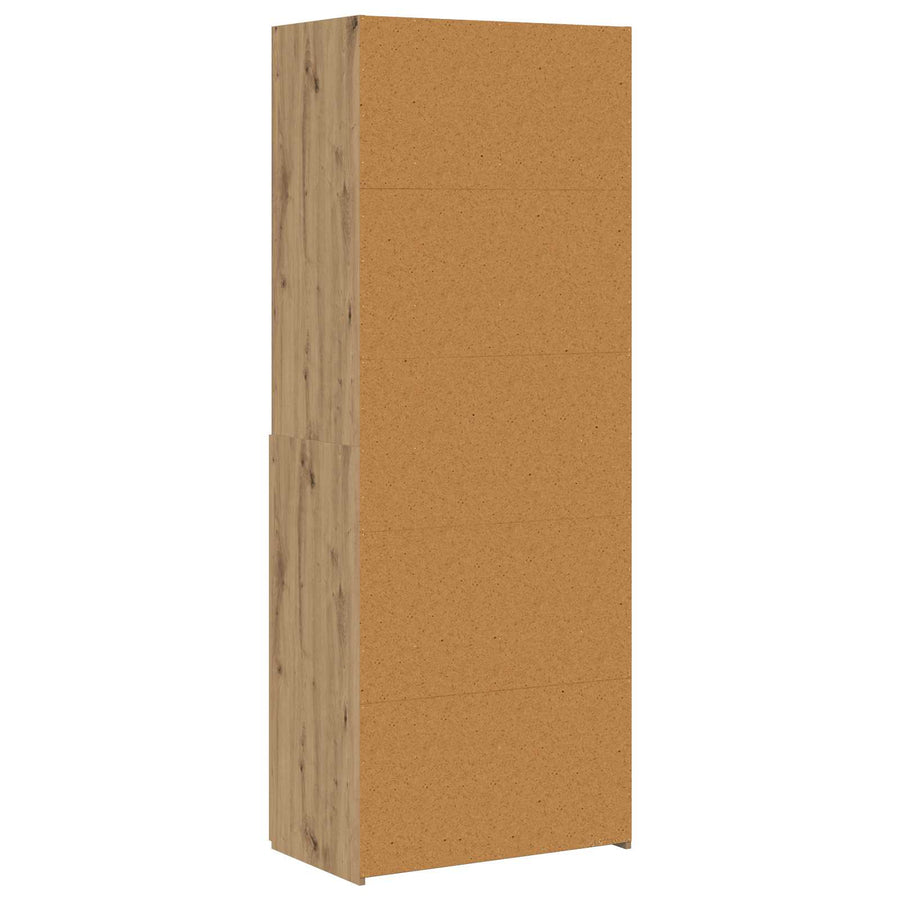 Hoge kast Artisanaal eiken 70 x 42,5 x 185 cm Bewerkt hout