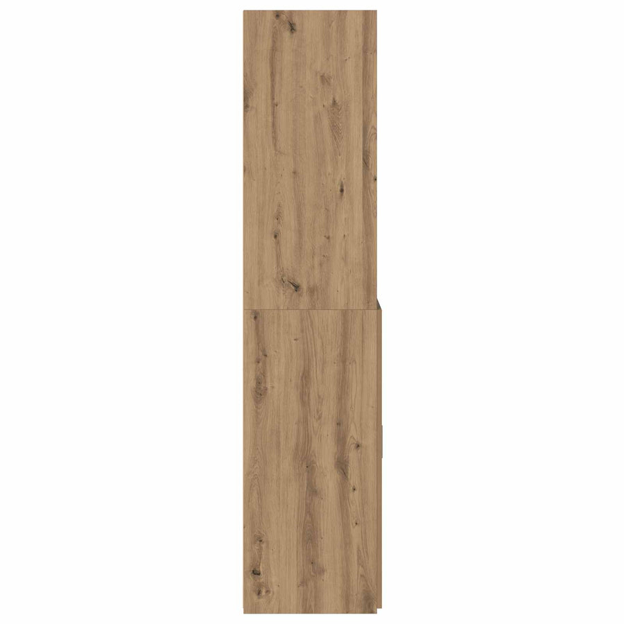 Boekenkast Artisanaal eiken 30 x 42.4 x 185.2 cm