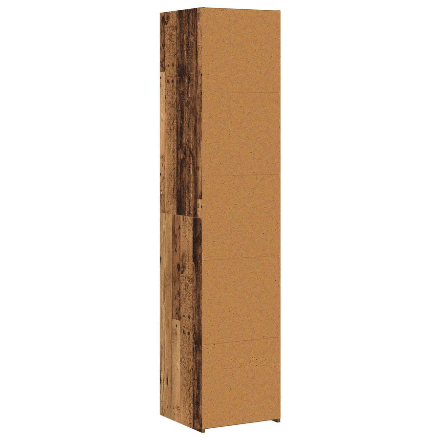 Dressoir Oud hout 40 x 41 x 185 cm Bewerkt hout
