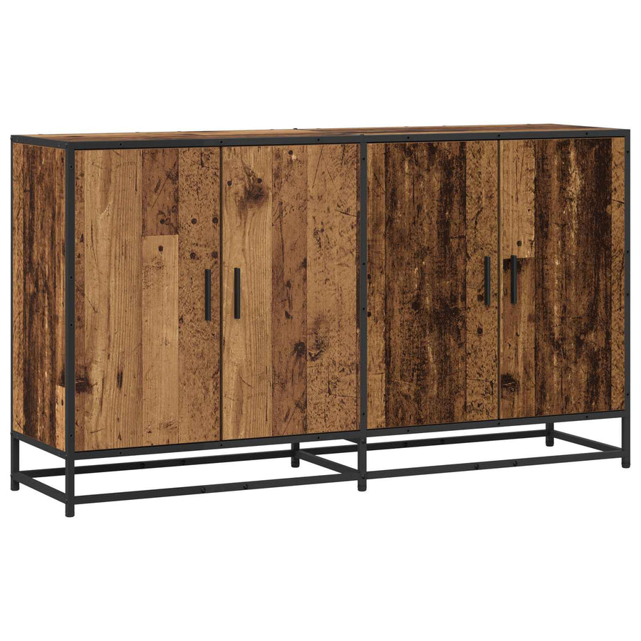 Dressoir Oud hout 134 x 35 x 76 cm Bewerkt hout