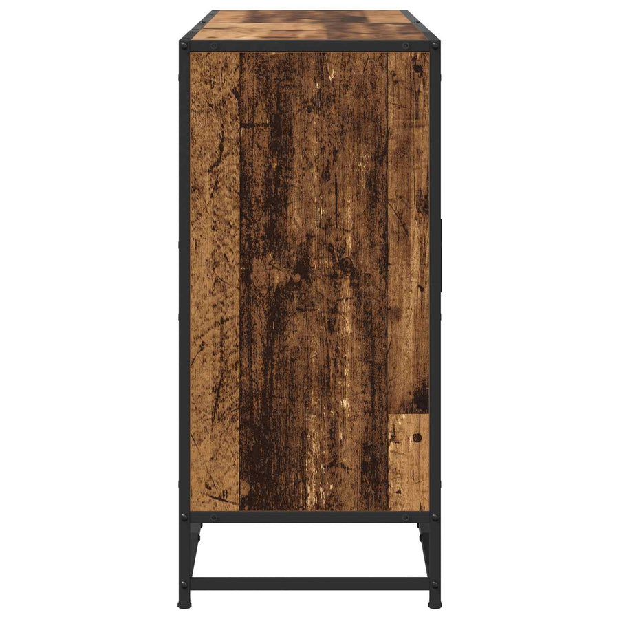 Dressoir Oud hout 134 x 35 x 76 cm Bewerkt hout