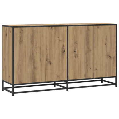 Dressoir Artisanaal eiken 134 x 35 x 76 cm Bewerkt hout