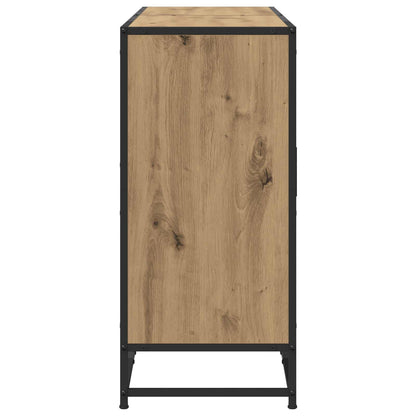 Dressoir Artisanaal eiken 134 x 35 x 76 cm Bewerkt hout