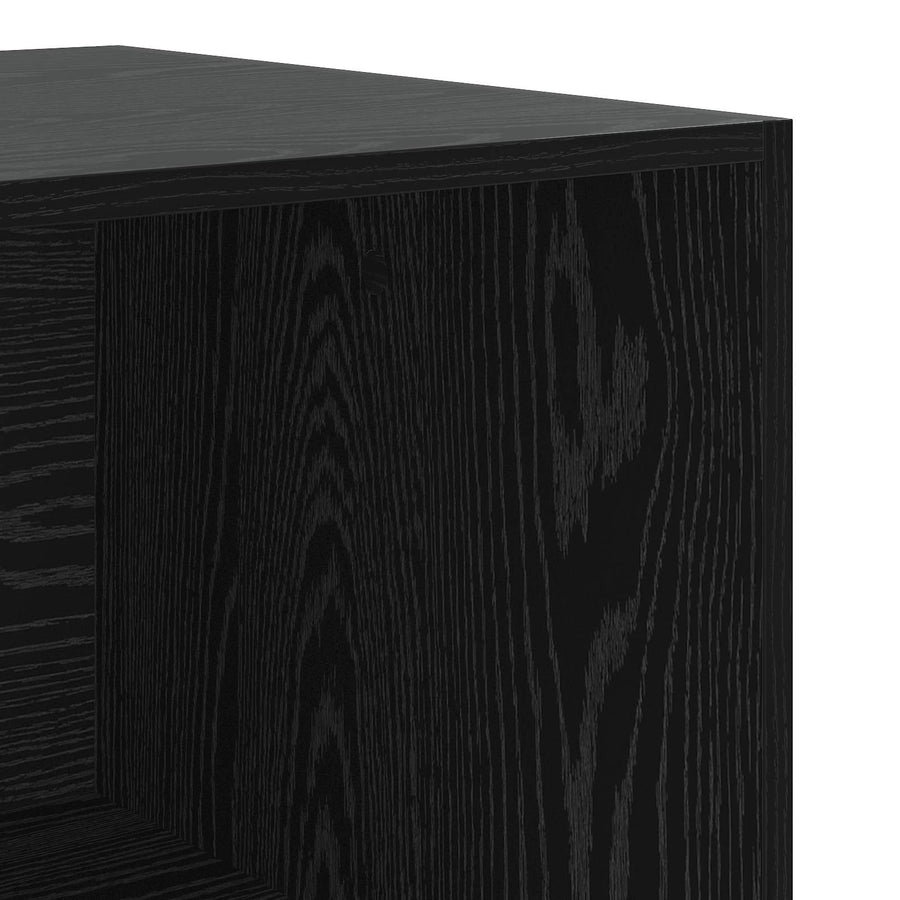 Kledingkast Zwart eiken 100 x 50 x 200 cm Bewerkt hout