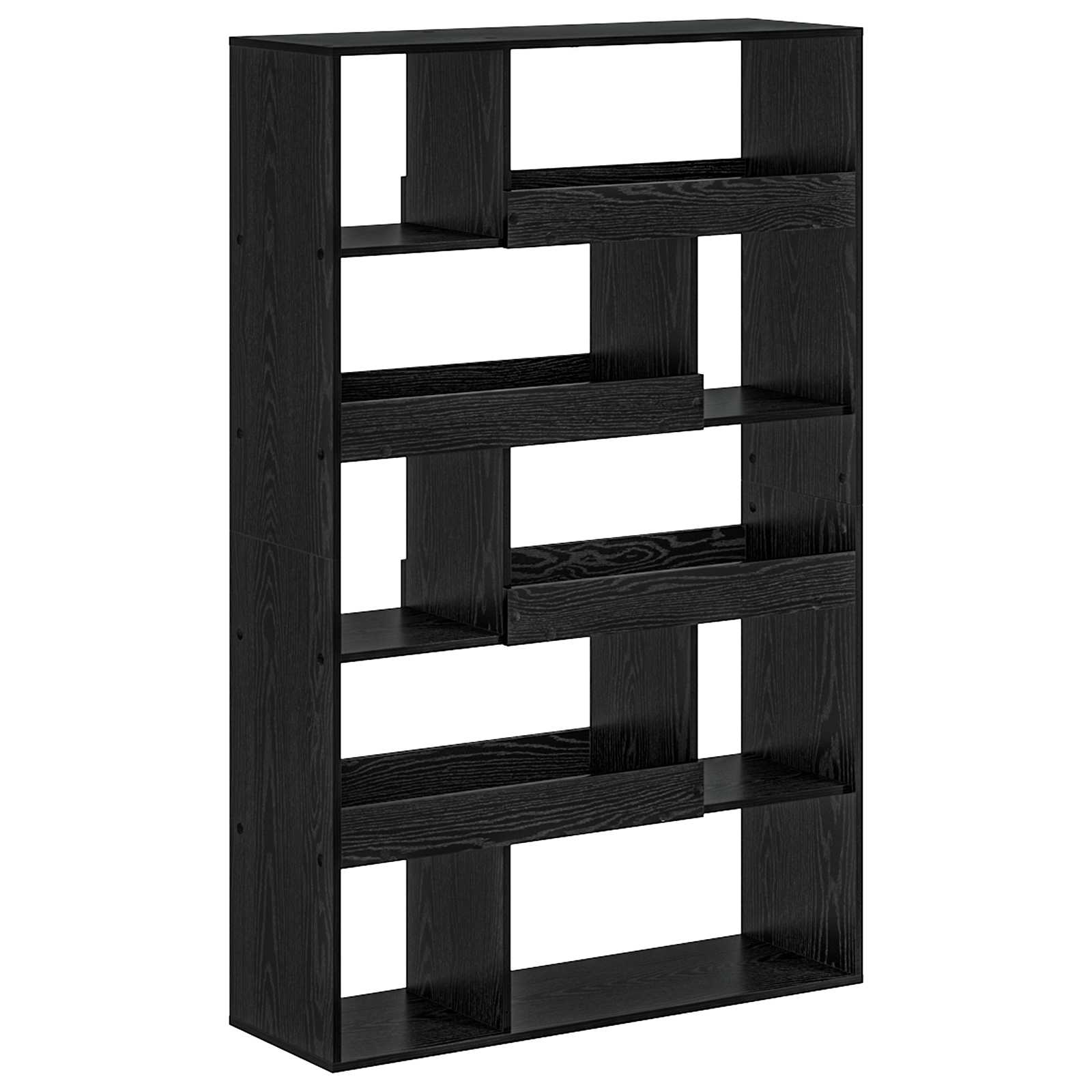 Boekenplank Zwart eiken 100 x 33 x 156,5 cm Bewerkt hout