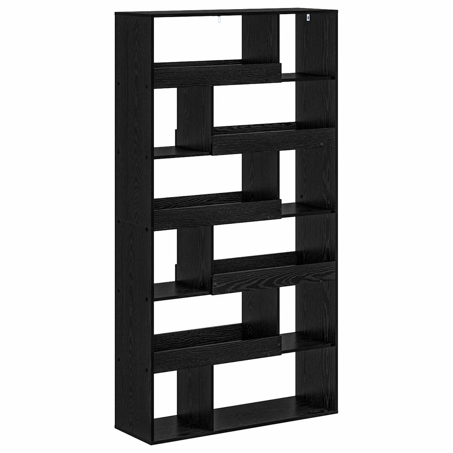 Boekenplank Zwart eiken 100 x 33 x 156,5 cm Bewerkt hout