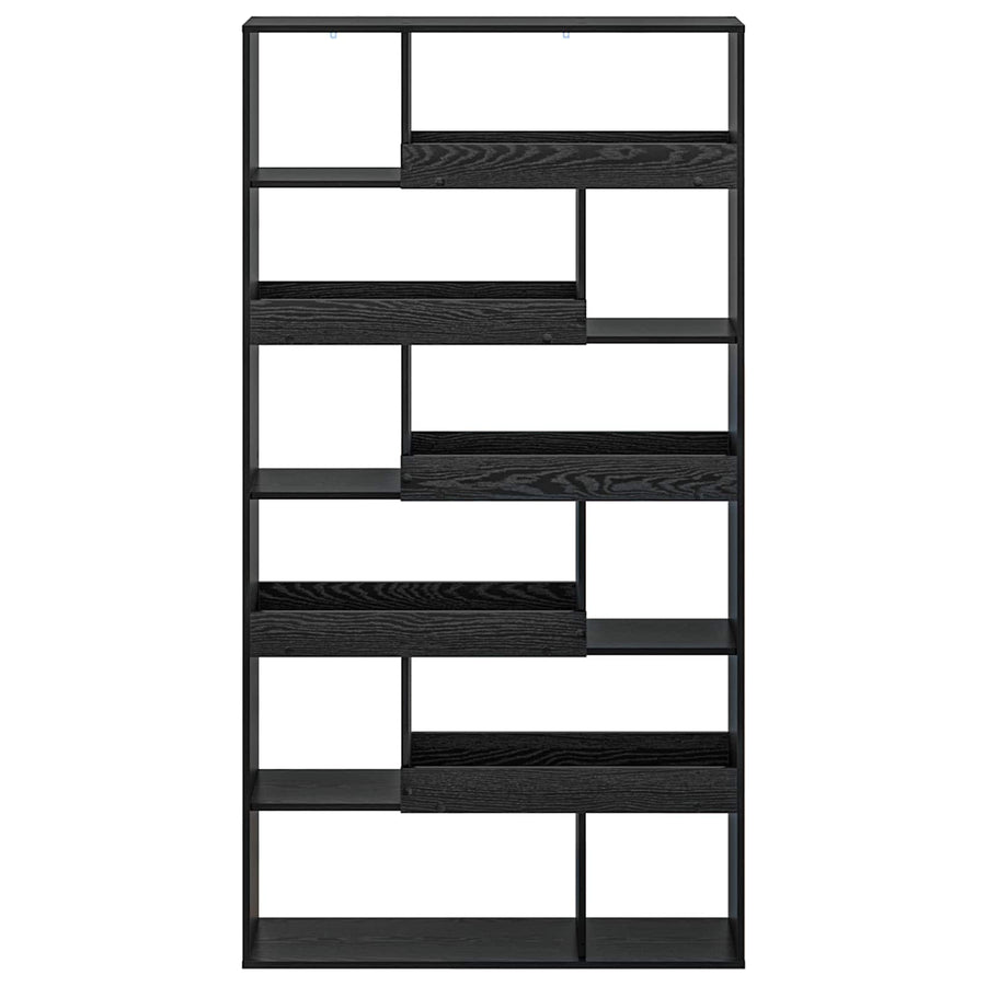 Boekenplank Zwart eiken 100 x 33 x 156,5 cm Bewerkt hout