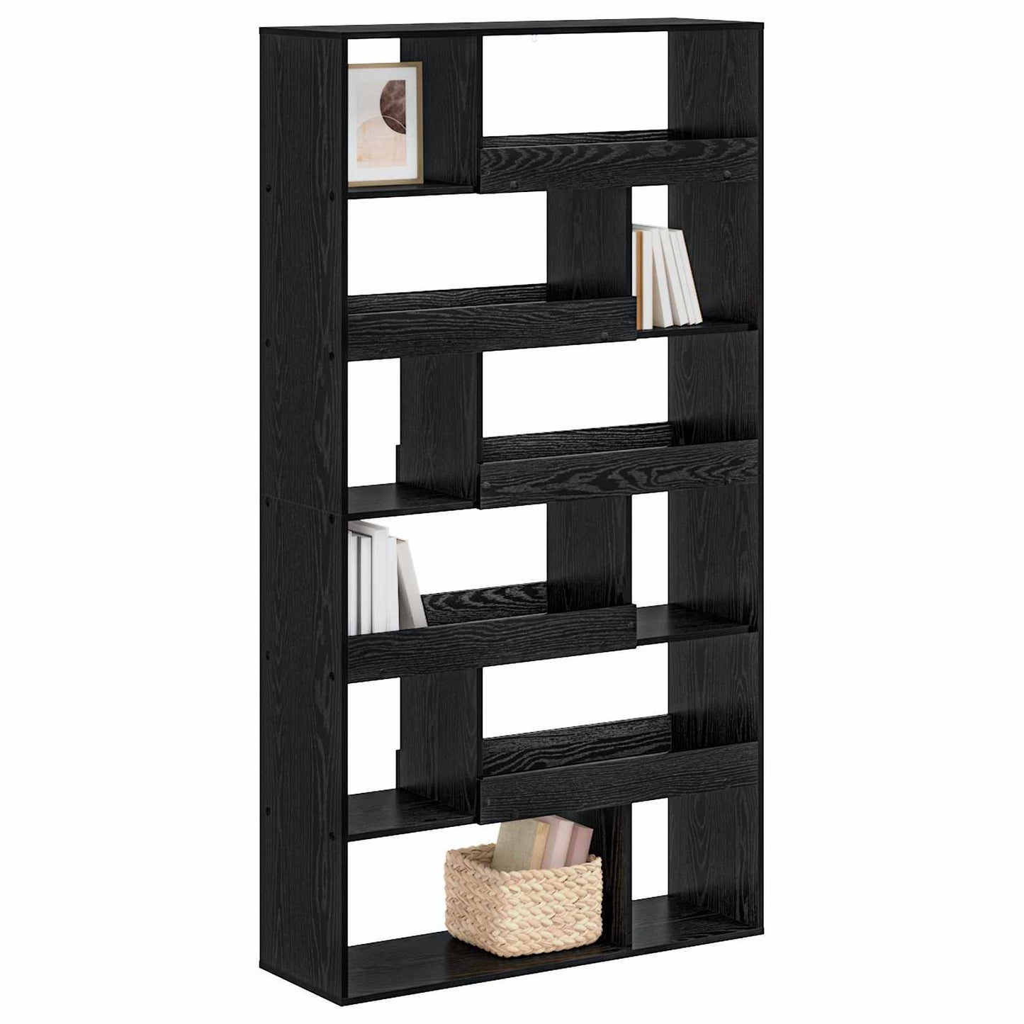 Boekenplank Zwart eiken 100 x 33 x 156,5 cm Bewerkt hout