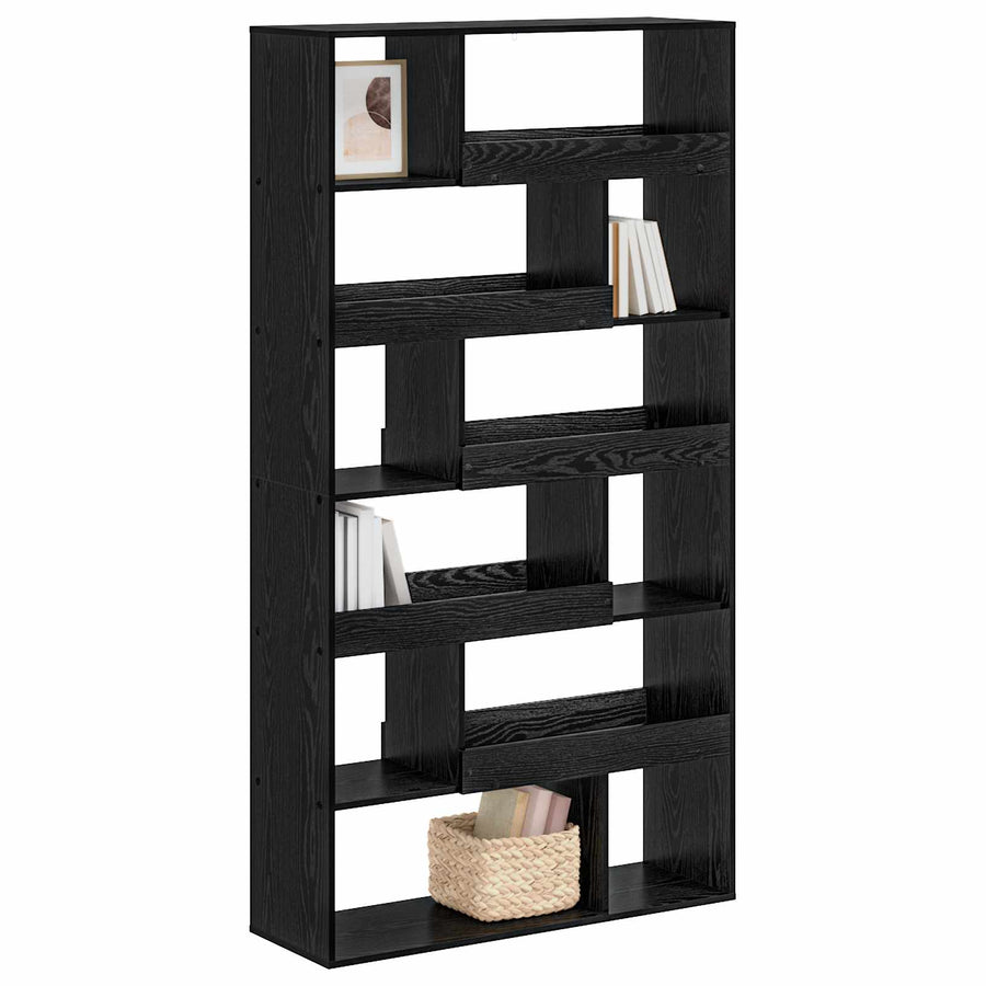 Boekenplank Zwart eiken 100 x 33 x 156,5 cm Bewerkt hout