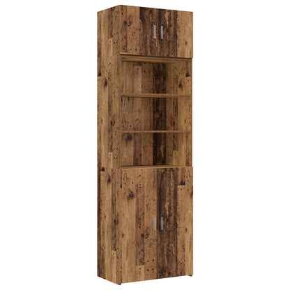 Opbergkast met Planken Oud hout 70 x 42,5 x 225 cm Bewerkt hout