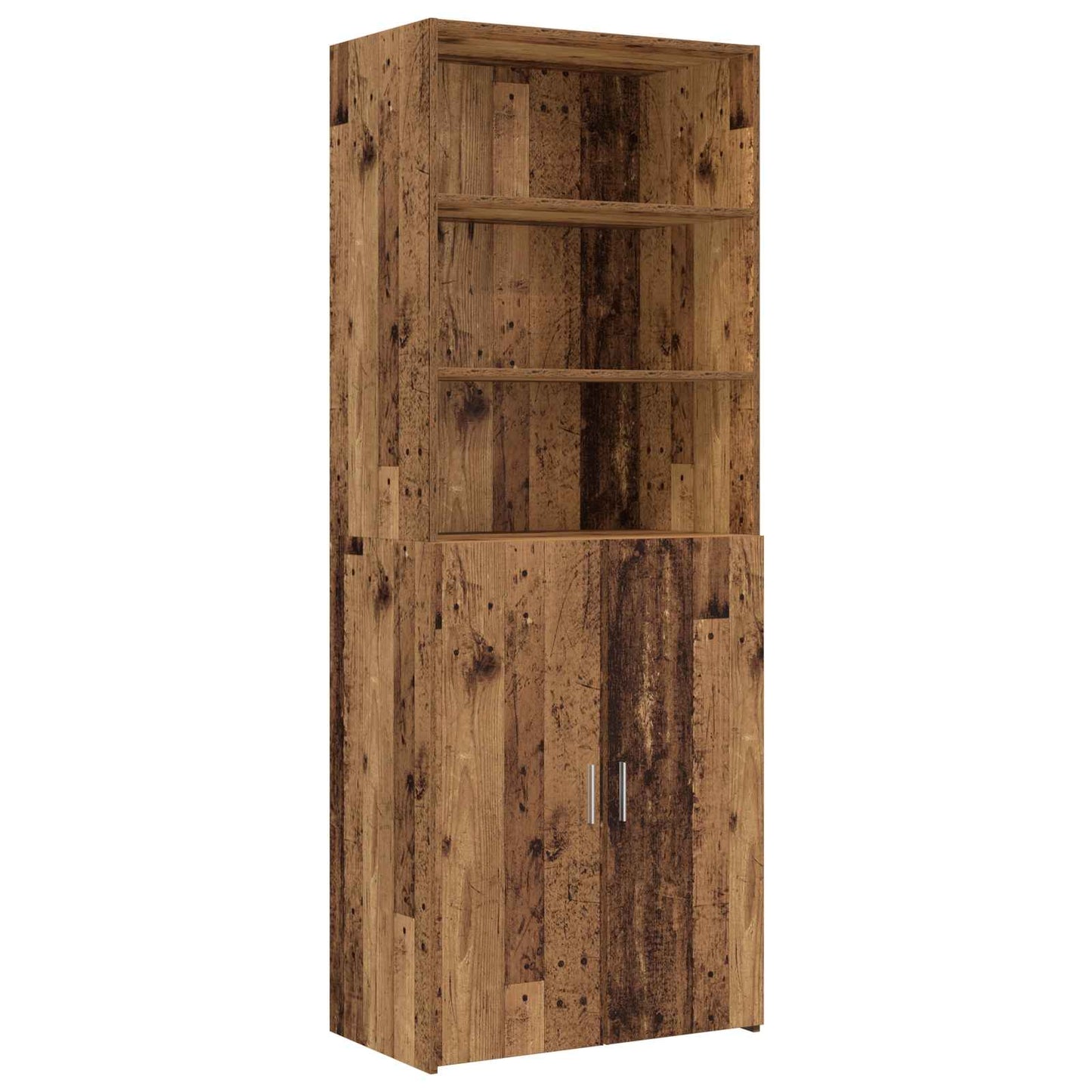 Opbergkast met Planken Oud hout 70 x 42,5 x 225 cm Bewerkt hout
