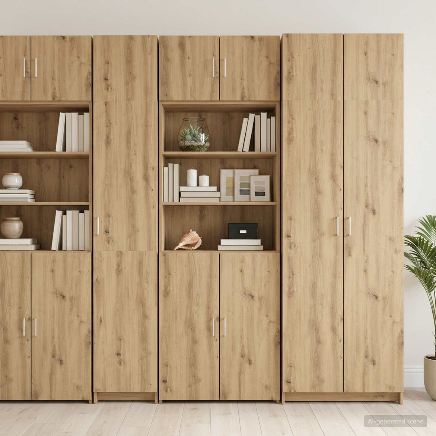 Opbergkast met Planken Artisanaal eiken 70 x 42,5 x 225 cm