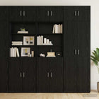 Opbergkast met Planken Zwart eiken 70 x 42,5 x 225 cm