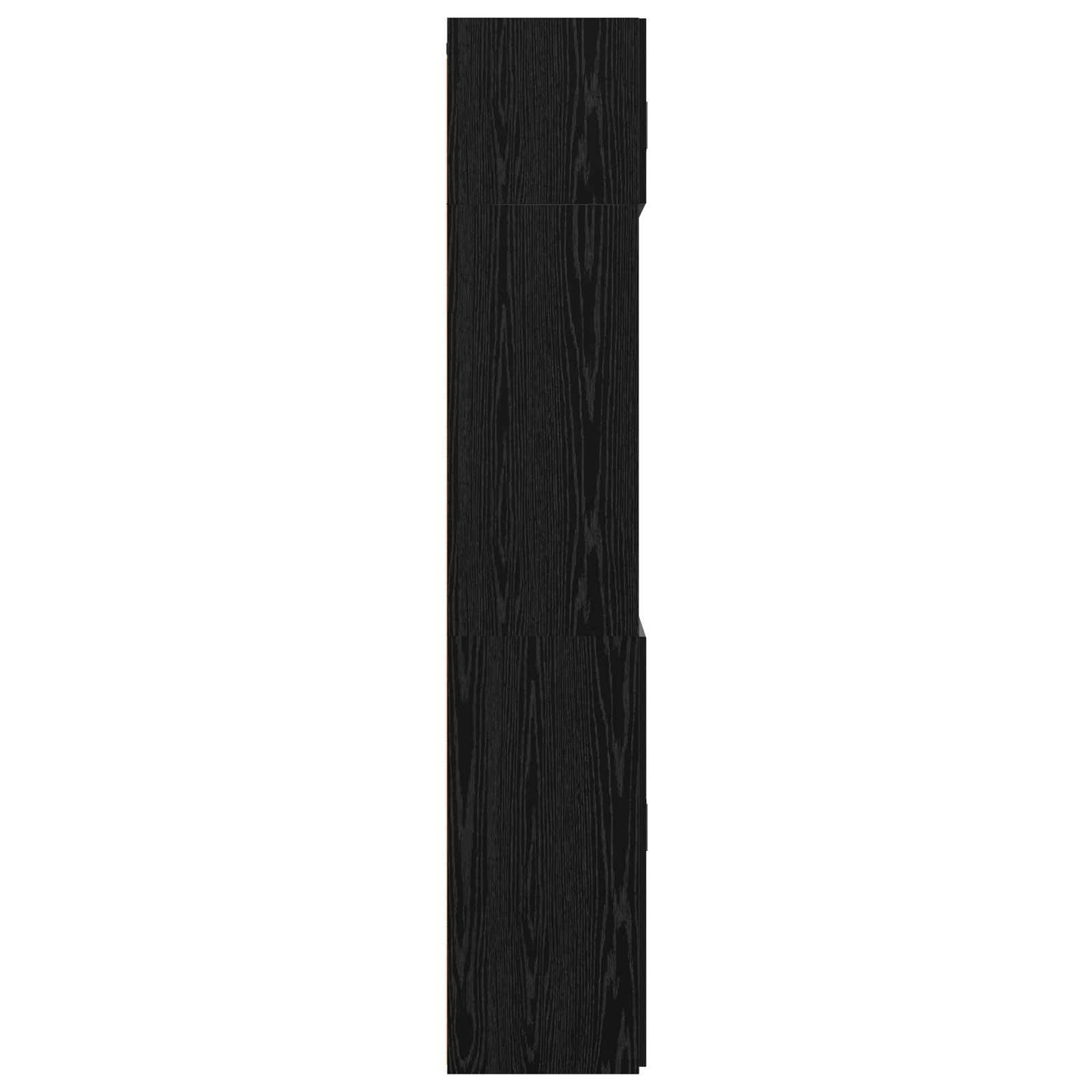Opbergkast met Planken Zwart eiken 70 x 42,5 x 225 cm