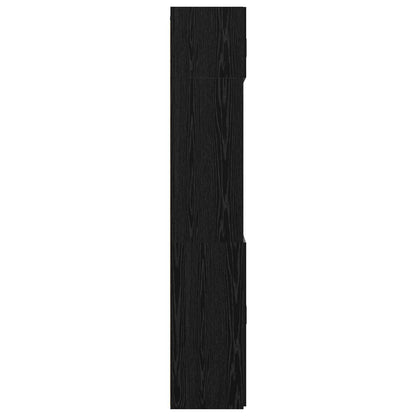 Opbergkast met Planken Zwart eiken 70 x 42,5 x 225 cm