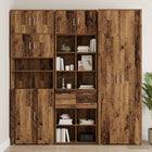 Opbergkast met Planken Oud hout 70 x 42,5 x 225 cm Bewerkt hout