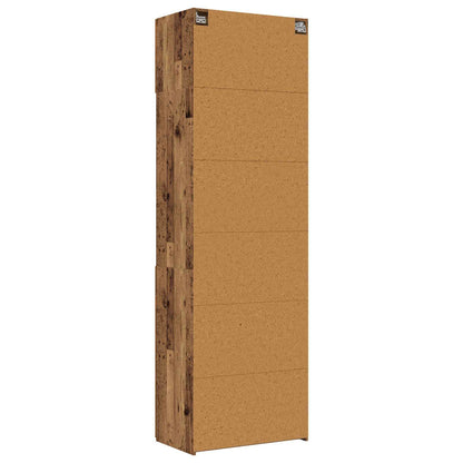 Opbergkast met Planken Oud hout 70 x 42,5 x 225 cm Bewerkt hout