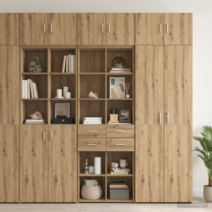 Opbergkast met Planken Artisanaal eiken 70 x 42,5 x 225 cm