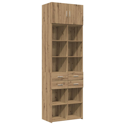 Opbergkast met Planken Artisanaal eiken 70 x 42,5 x 225 cm