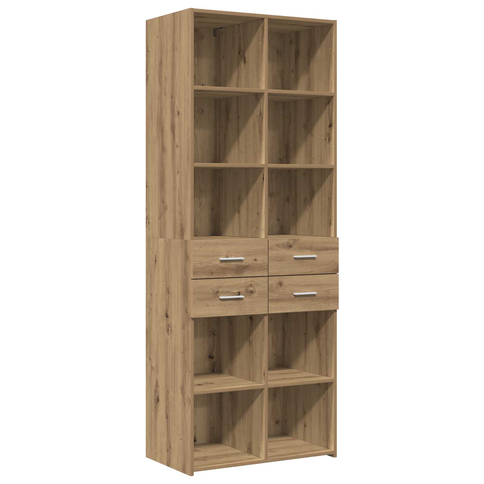 Opbergkast met Planken Artisanaal eiken 70 x 42,5 x 225 cm