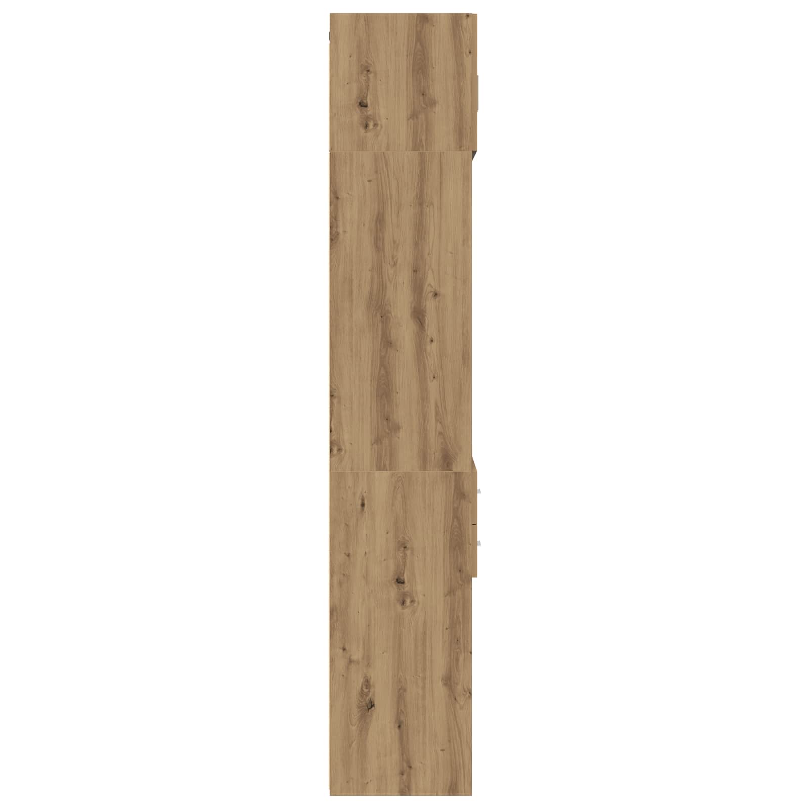 Opbergkast met Planken Artisanaal eiken 70 x 42,5 x 225 cm