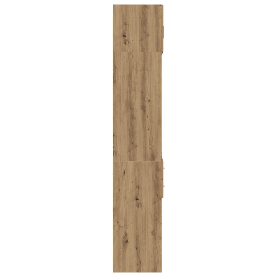 Opbergkast met Planken Artisanaal eiken 70 x 42,5 x 225 cm