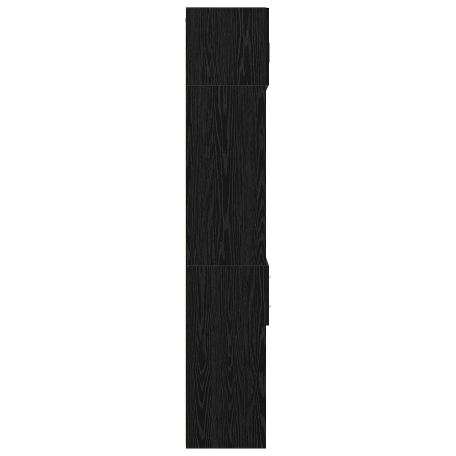 Opbergkast met Planken Zwart eiken 70 x 42,5 x 225 cm