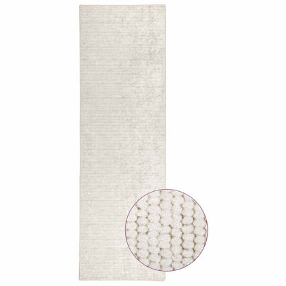 Vloerkleed Crèmekleurig 80 x 150 cm 100% Polyester 3 mm Wasbaar