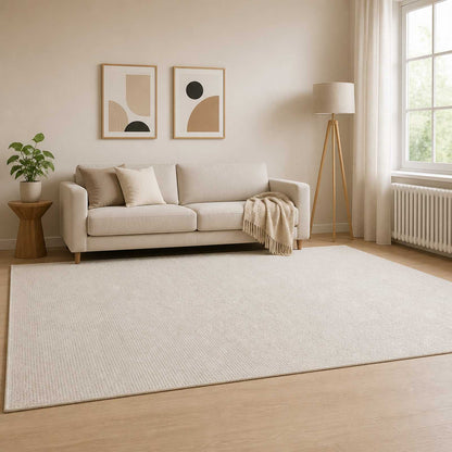 Vloerkleed Crèmekleurig 160 x 230 cm 100% Polyester 3 mm