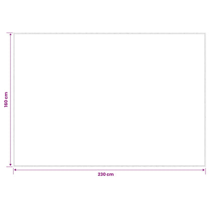Vloerkleed Crèmekleurig 160 x 230 cm 100% Polyester 3 mm
