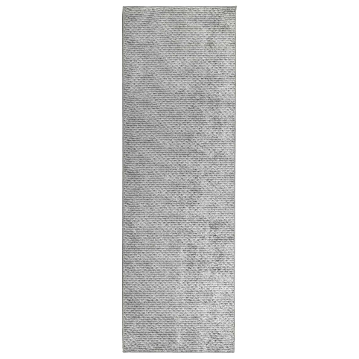 Vloerkleed Grijs 80 x 400 cm 100% Polyester 3 mm Wasbaar