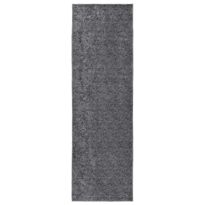 Vloerkleed Antraciet 80 x 200 cm 100% Polyester 3 mm Wasbaar