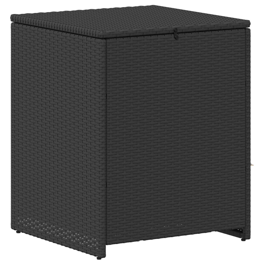 Bankstel 6 pcs 4-Aantal zitplaatsen Zwart Poly Rattan en Staal
