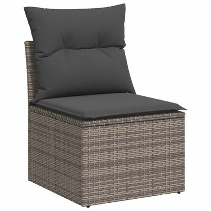 Bankstel 6 pcs 4-Aantal zitplaatsen Grijs en Donkergrijs