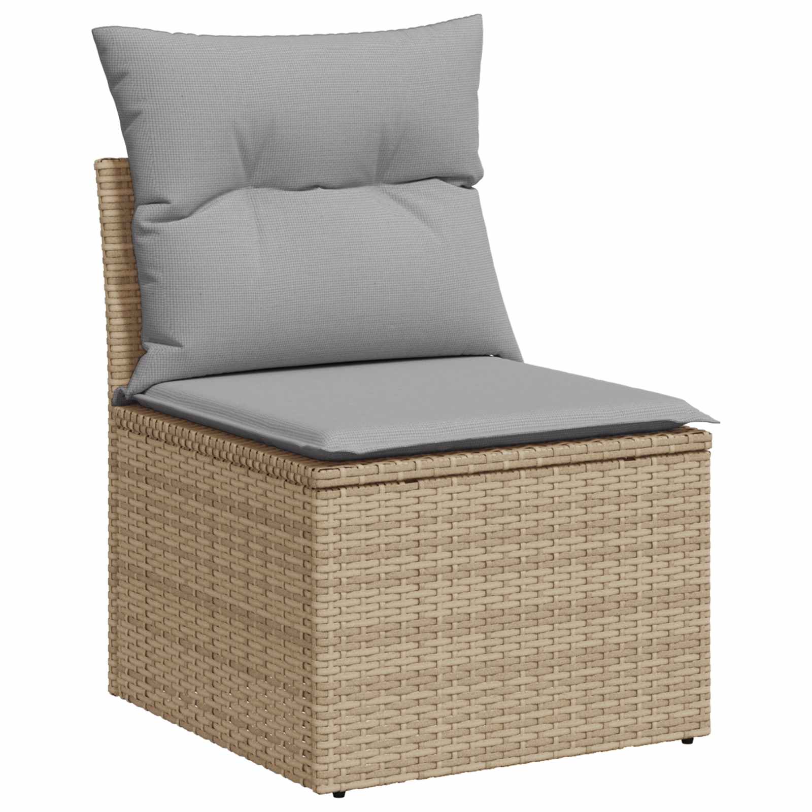Bankstel 6 st 4-Aantal zitplaatsen Beige en Licht Grijs