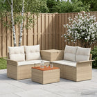 Modulair bankstel 4 zitplaatsen beige crème