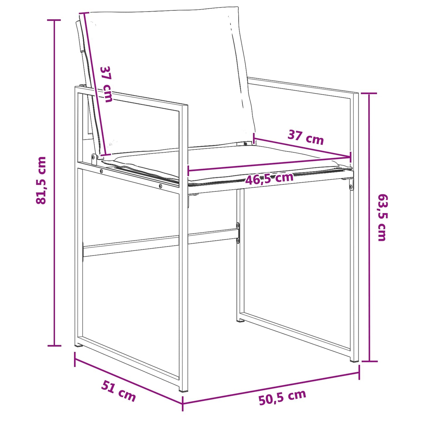 Tuin eettafelset 5 pcs Zwart en Donkergrijs 80 x 80 x 73 cm