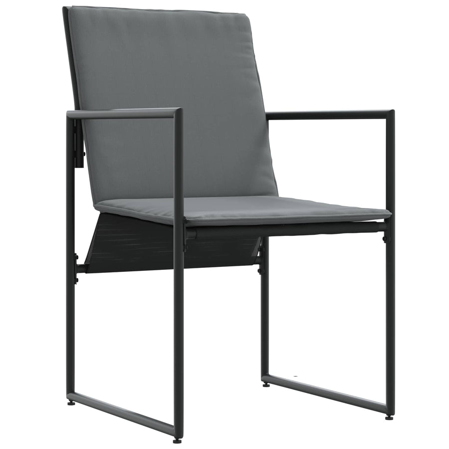 Tuin eettafelset 5 pcs Zwart en Anthraciet 140 x 70 x 73 cm