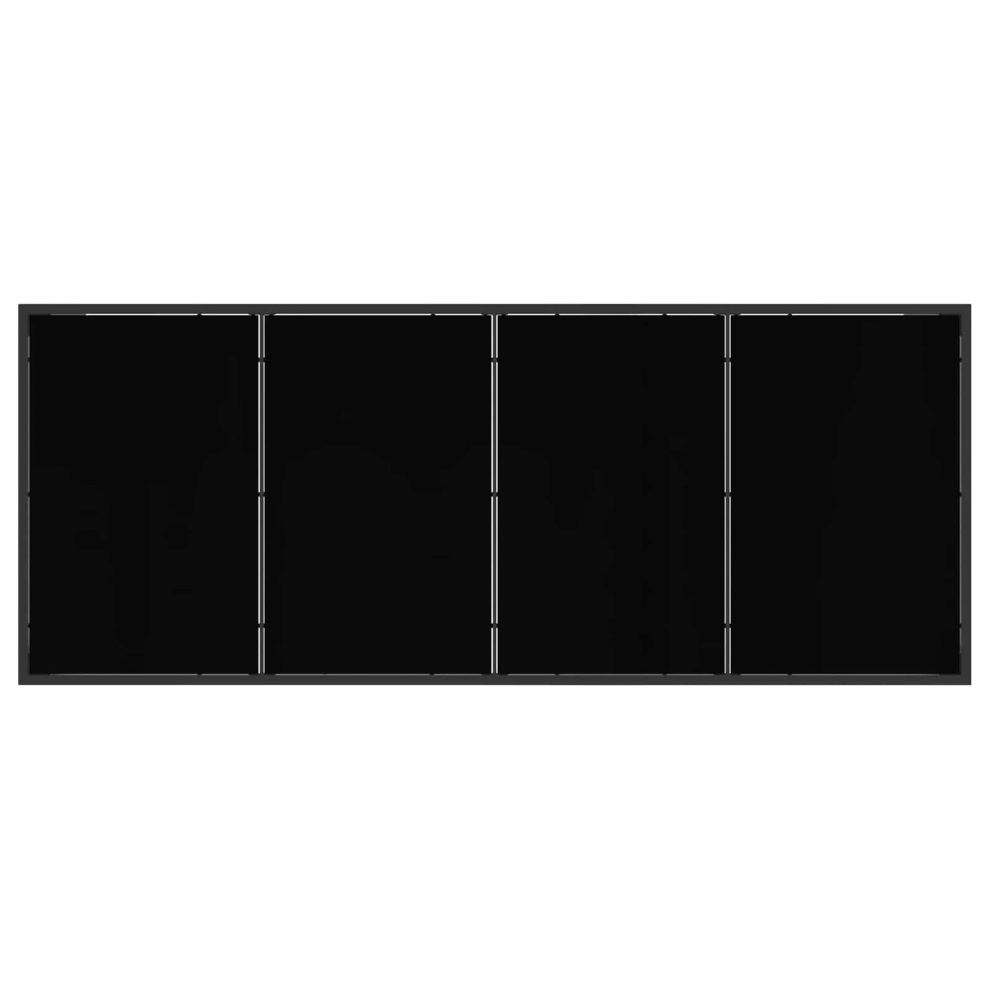 Tuin eettafelset 9 pcs Zwart en Anthraciet 200 x 80 x 73 cm