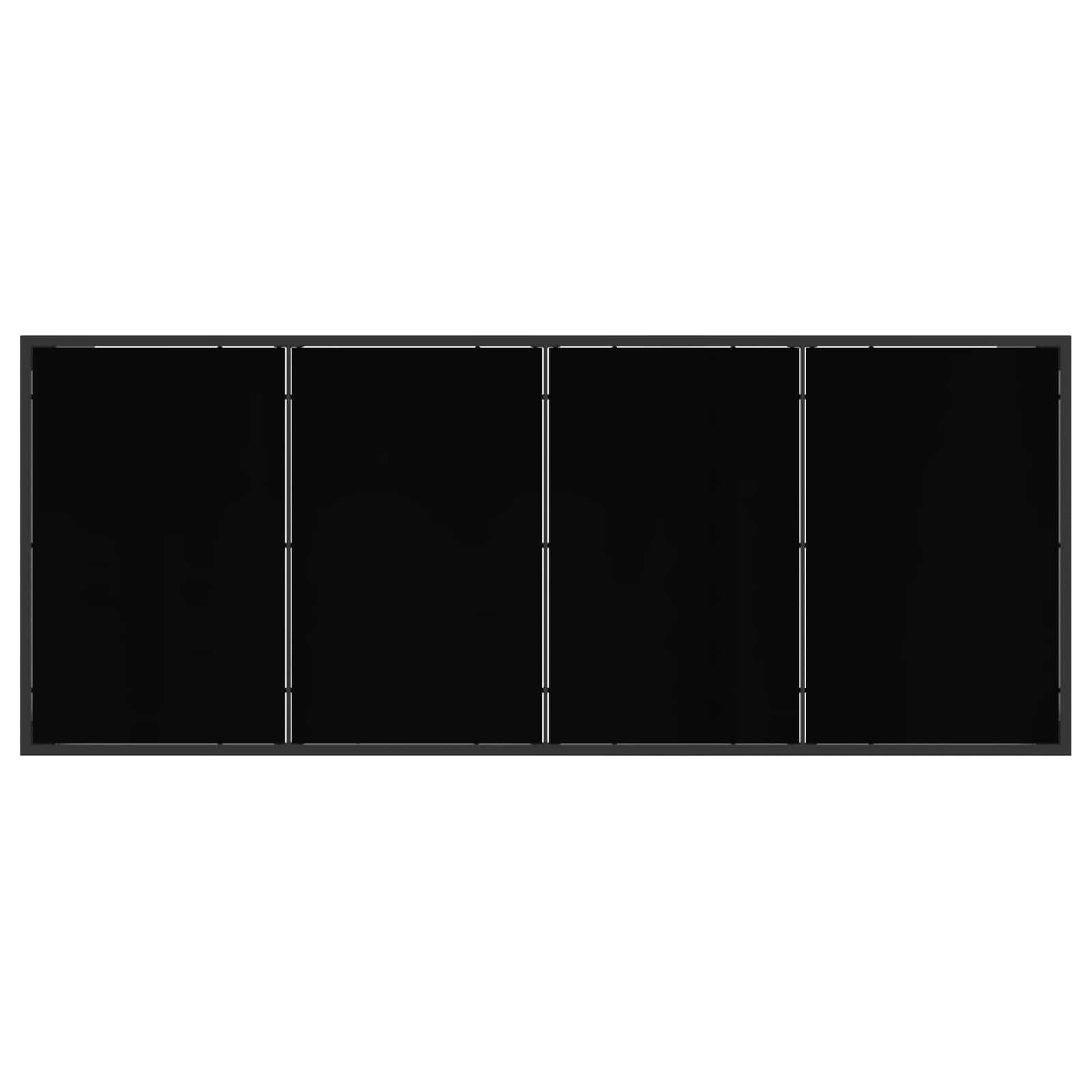 Tuin eettafelset 9 pcs Zwart en Anthraciet 200 x 80 x 73 cm