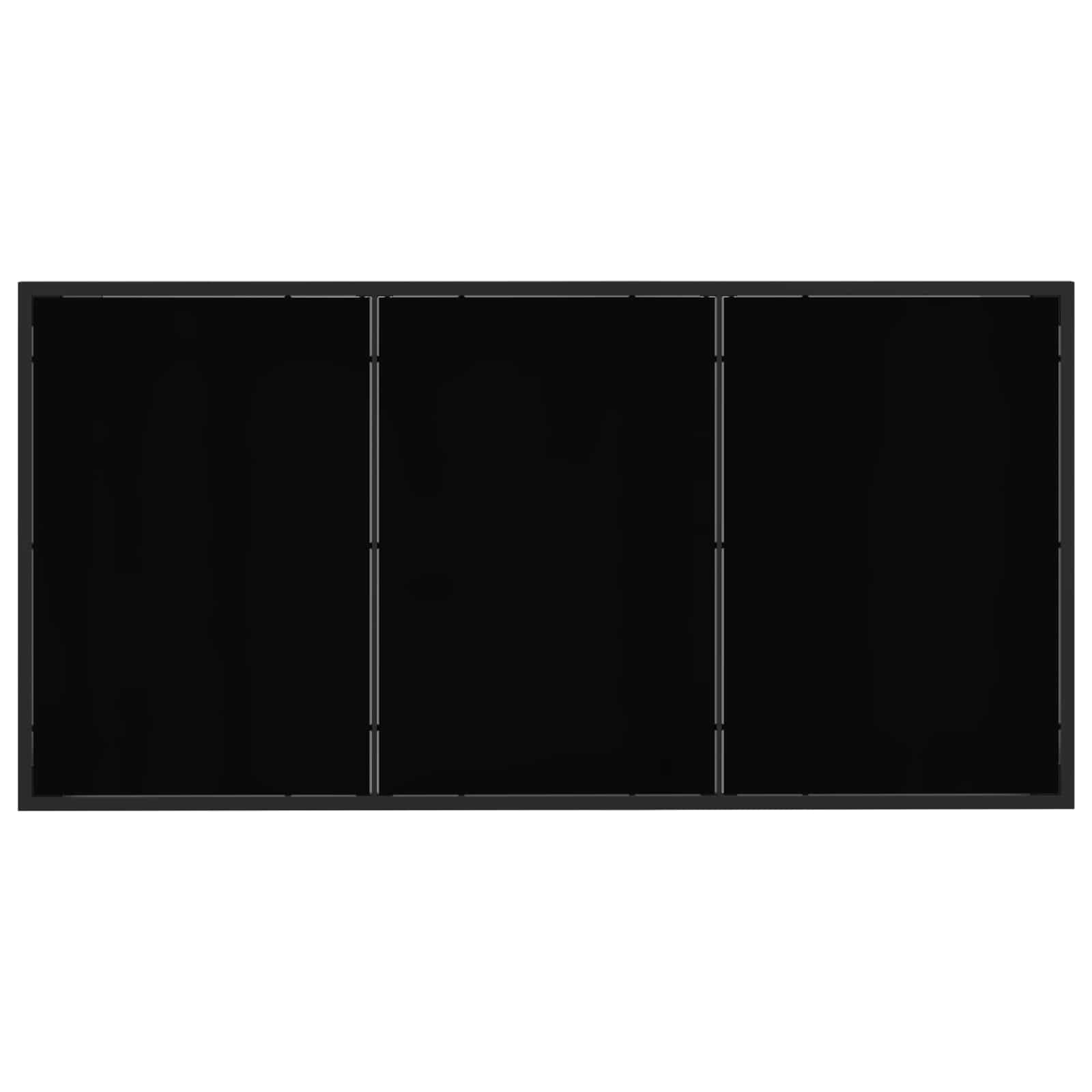 Tuin eettafelset 9 pcs Zwart en Anthraciet 160 x 80 x 73 cm