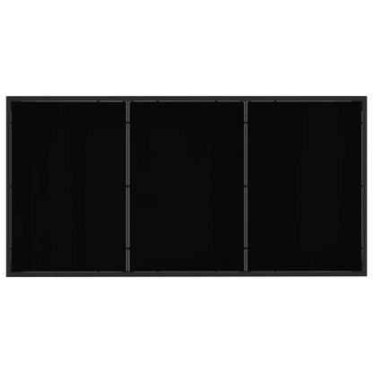 Tuin eettafelset 9 pcs Zwart en Anthraciet 160 x 80 x 73 cm