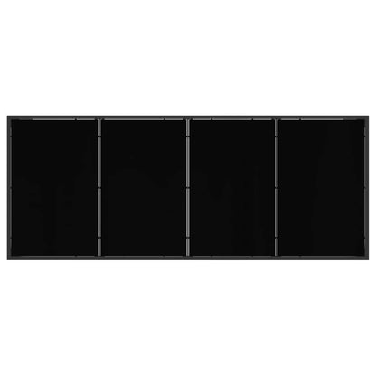 Tuin eettafelset 9 pcs Zwart en Anthraciet 200 x 80 x 73 cm